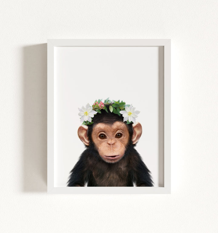 Baby Chimpanzee Framed Art