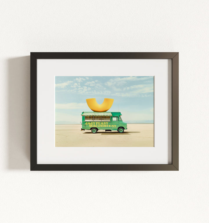 Easy Peasy Mac & Cheesy Food Truck Art Framed Art