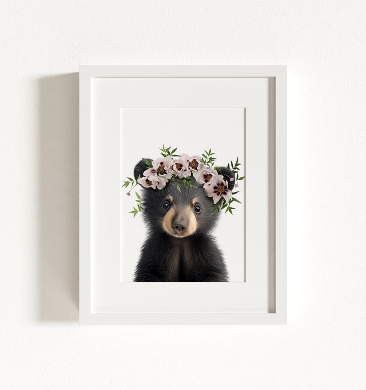 Baby Black Bear Framed Art