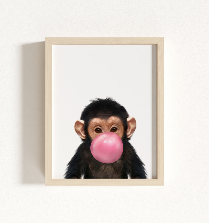 Baby Chimpanzee Framed Art