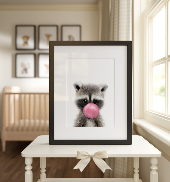 Baby Raccoon Framed Art