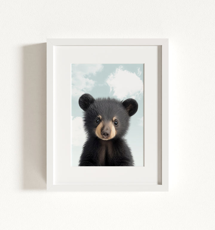 Baby Black Bear Framed Art
