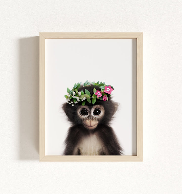 Baby Monkey Framed Art