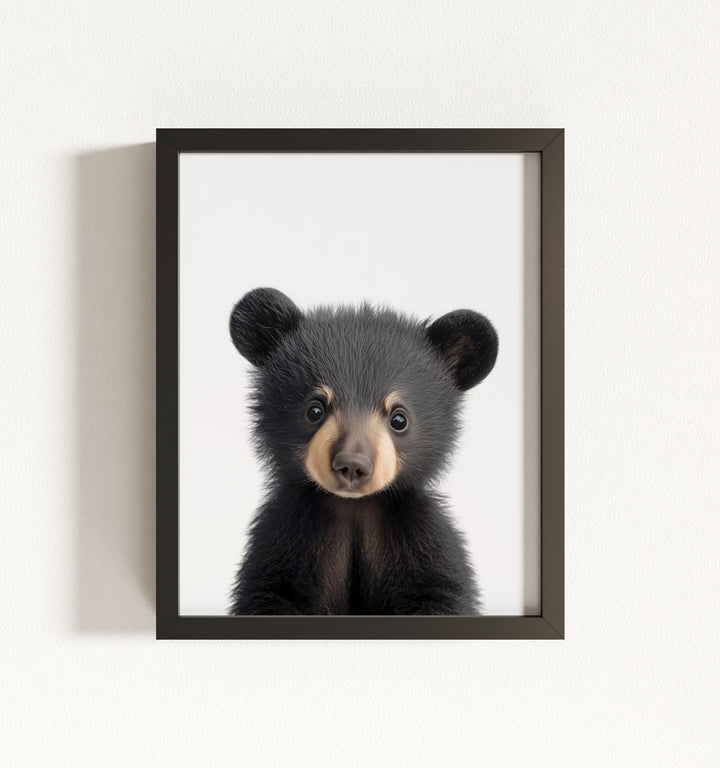 Baby Black Bear Framed Art