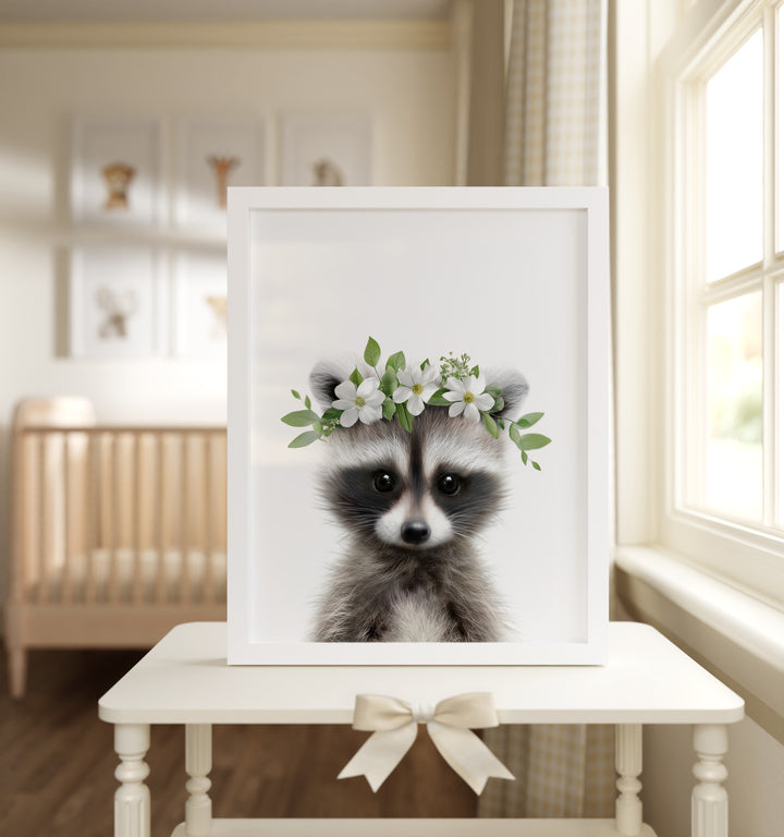 Baby Raccoon Framed Art