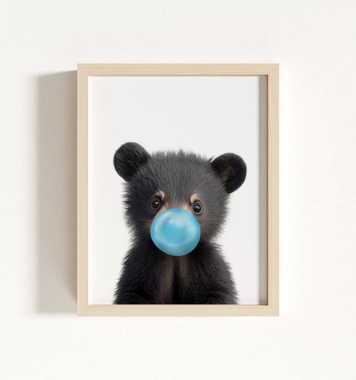 Baby Black Bear Framed Art