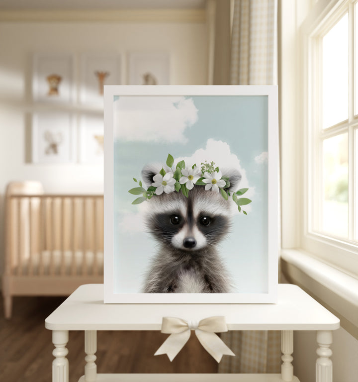 Baby Raccoon Framed Art