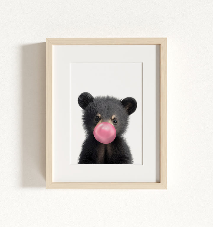 Baby Black Bear Framed Art