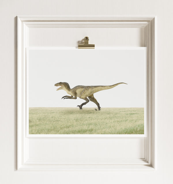 Deinonychus Dinosaur - Framed Art