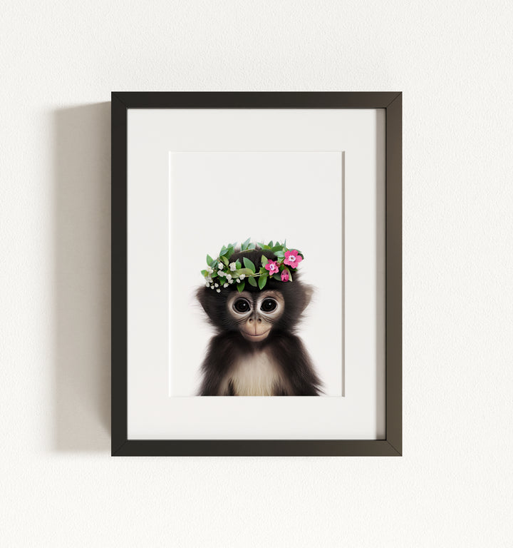 Baby Monkey Framed Art