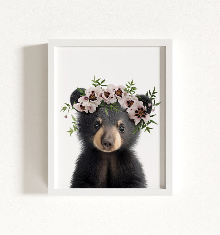 Baby Black Bear Framed Art