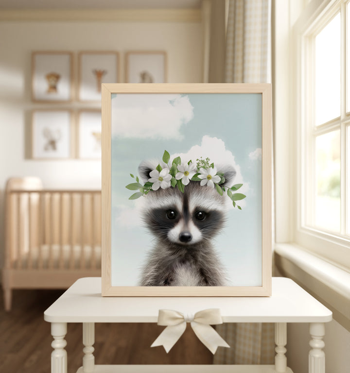 Baby Raccoon Framed Art