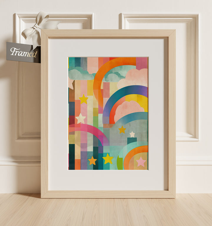 Rainbow Abstract No. 2 Framed Art