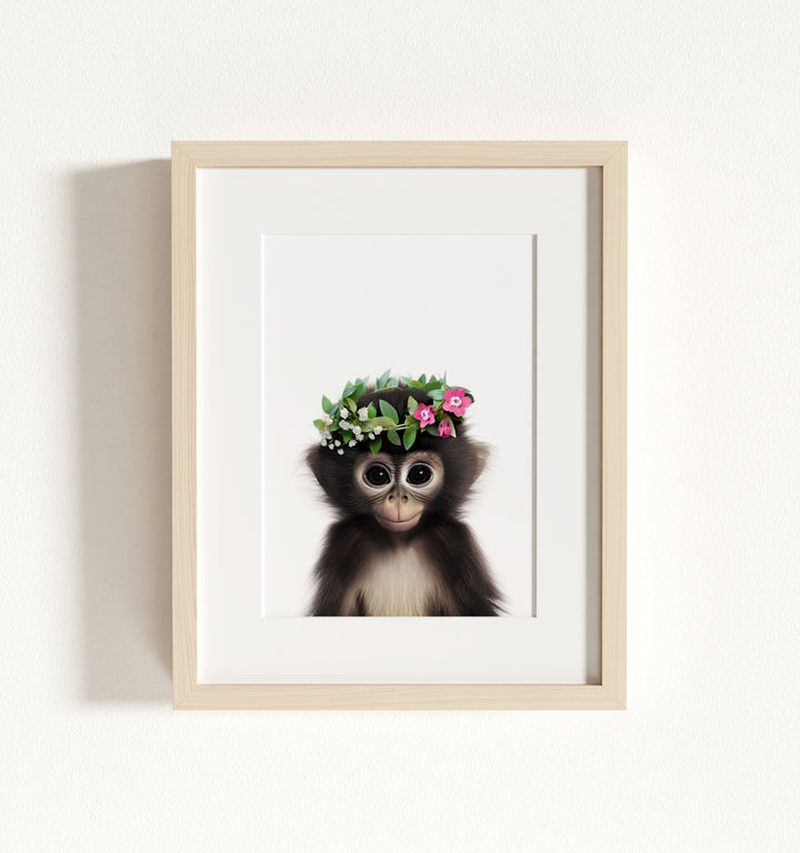 Baby Monkey Framed Art