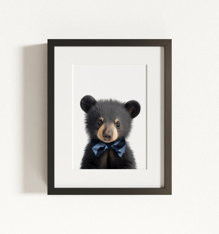 Baby Black Bear Framed Art