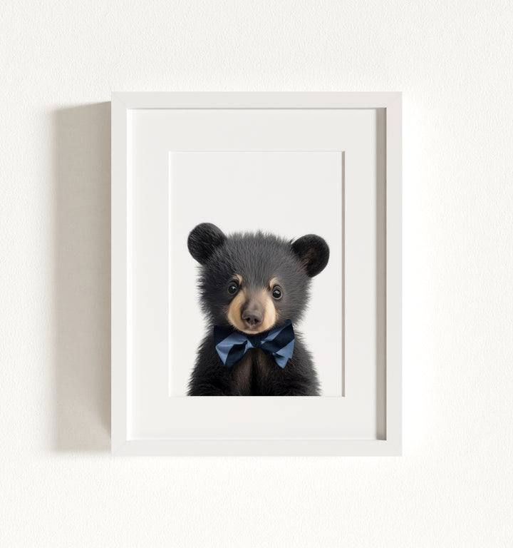 Baby Black Bear Framed Art