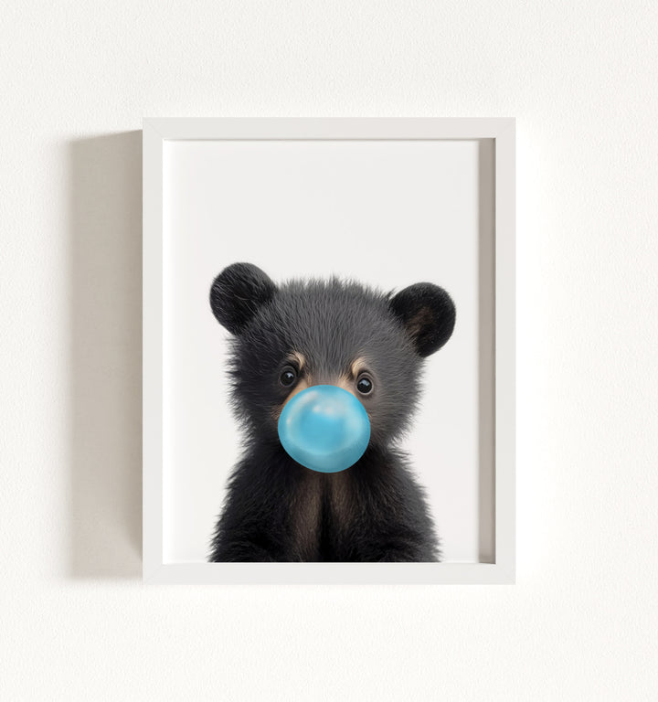 Baby Black Bear Framed Art