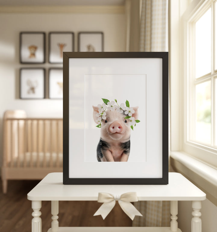 Baby Pig Framed Art