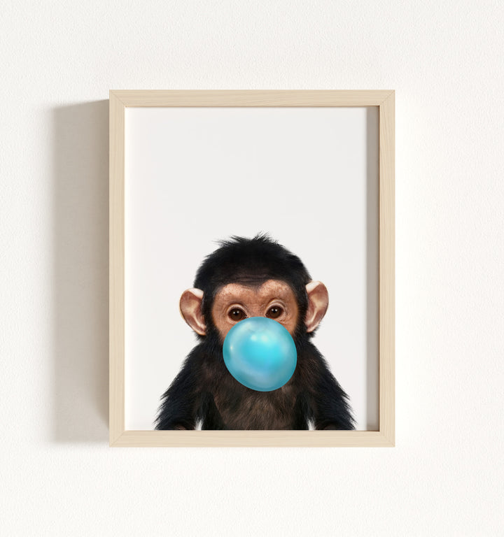 Baby Chimpanzee Framed Art