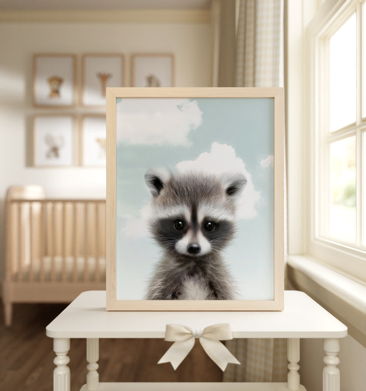 Baby Raccoon Framed Art