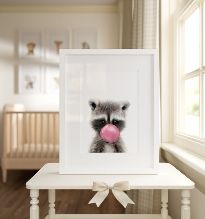 Baby Raccoon Framed Art