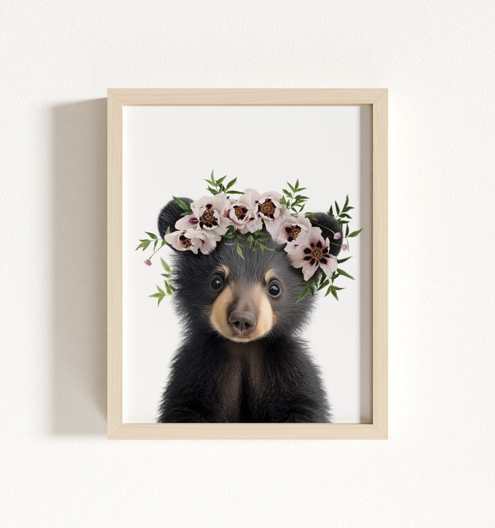Baby Black Bear Framed Art