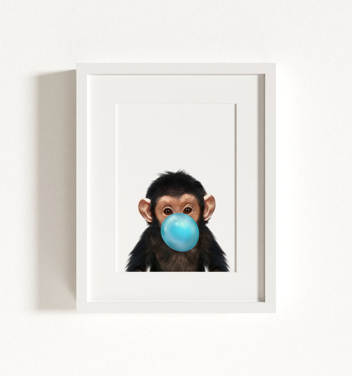 Baby Chimpanzee Framed Art