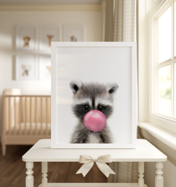 Baby Raccoon Framed Art