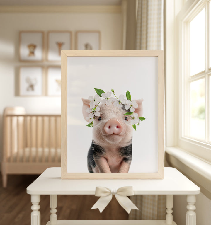 Baby Pig Framed Art