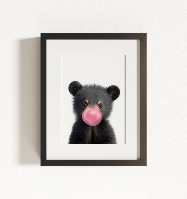 Baby Black Bear Framed Art