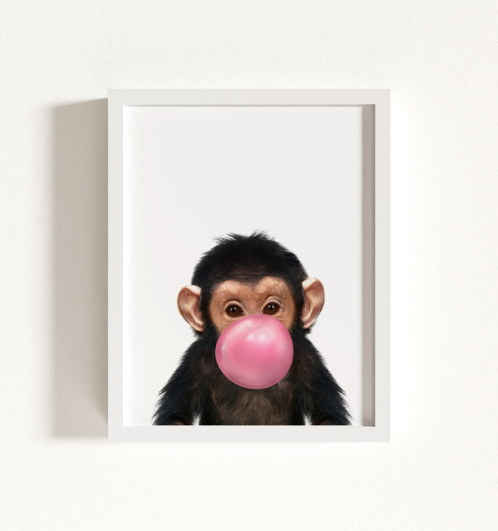 Baby Chimpanzee Framed Art
