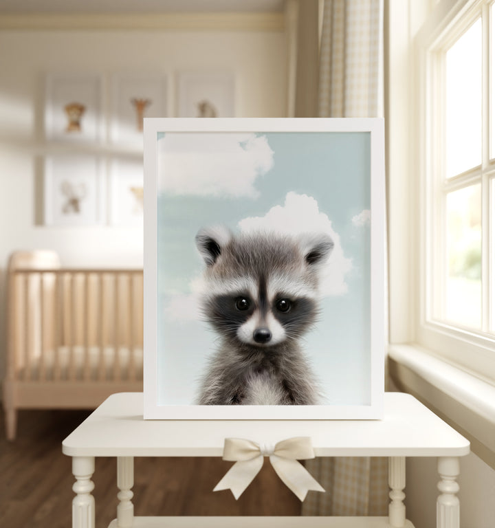 Baby Raccoon Framed Art