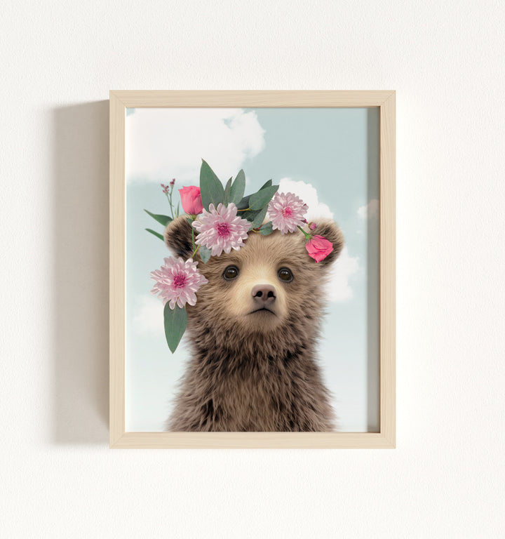 Baby Grizzly Bear Framed Art