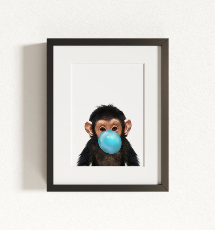 Baby Chimpanzee Framed Art