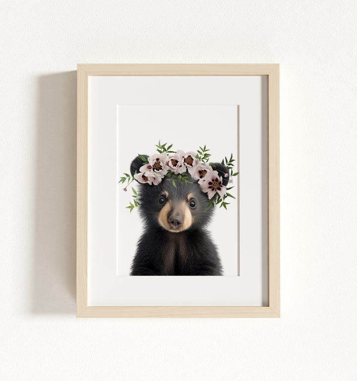 Baby Black Bear Framed Art