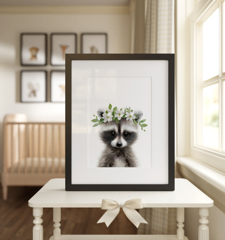 Baby Raccoon Framed Art