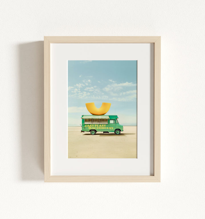 Easy Peasy Mac & Cheesy Food Truck Art Framed Art