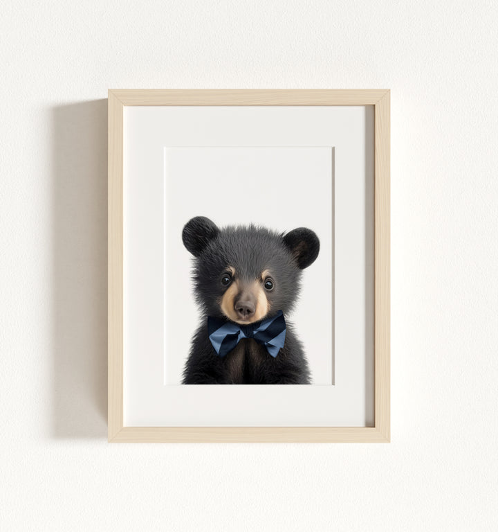 Baby Black Bear Framed Art