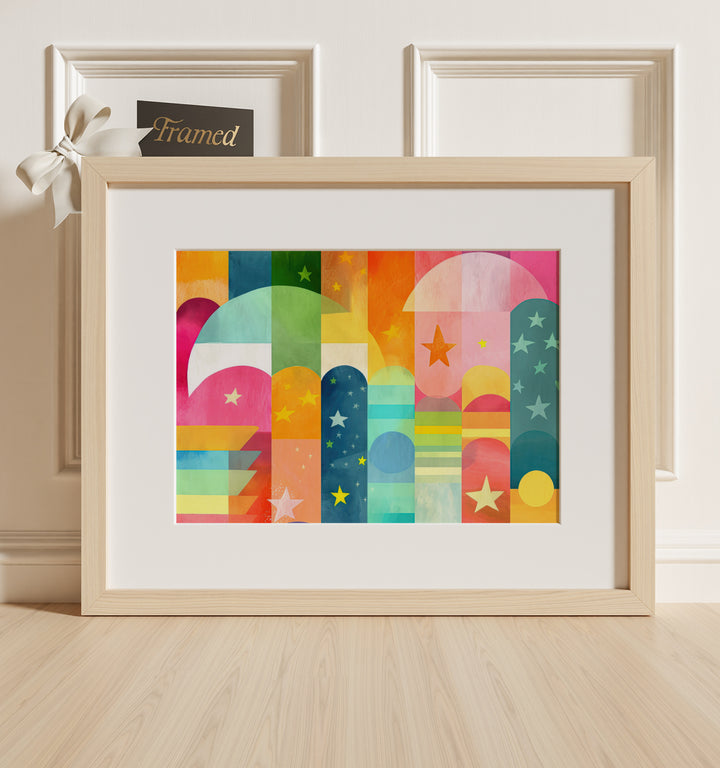 Rainbow Abstract No. 6 Framed Art