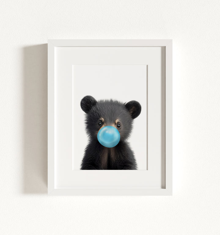 Baby Black Bear Framed Art