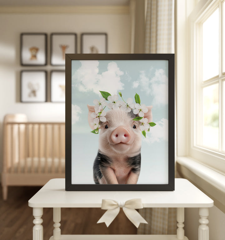 Baby Pig Framed Art