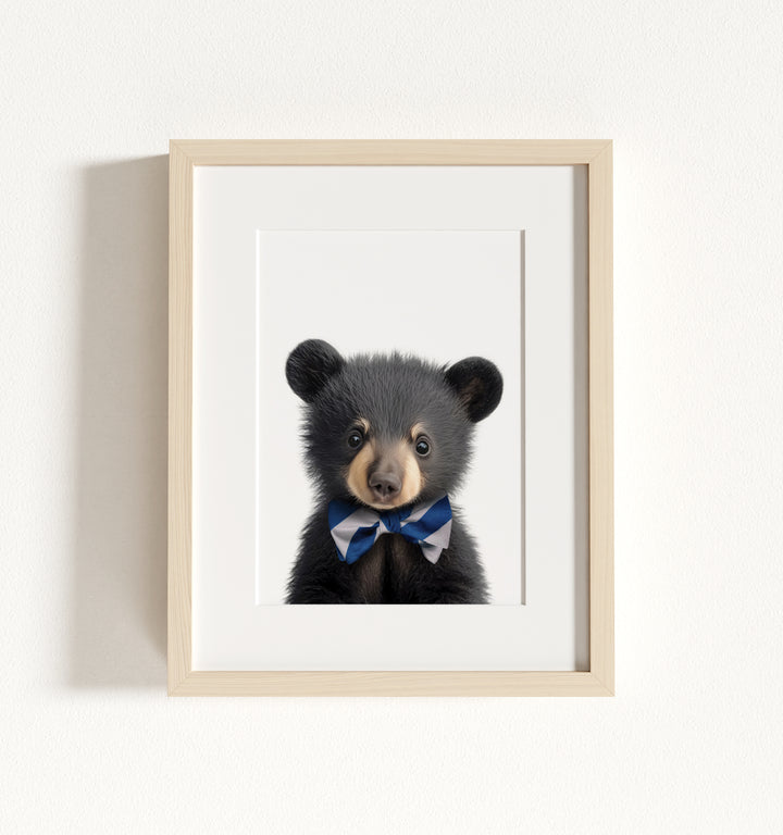 Baby Black Bear Framed Art