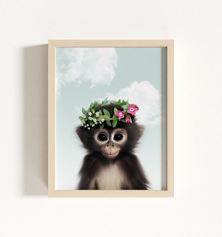 Baby Monkey Framed Art