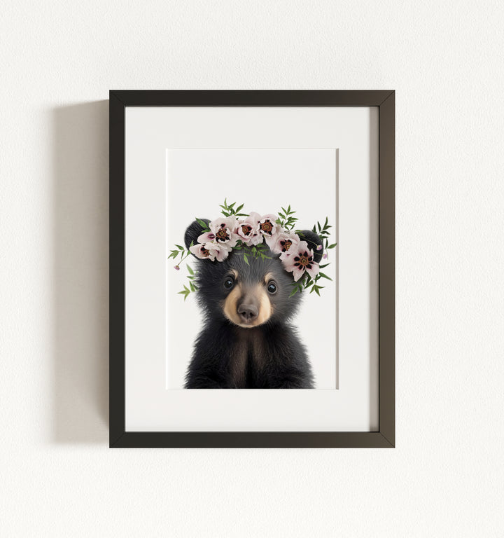 Baby Black Bear Framed Art