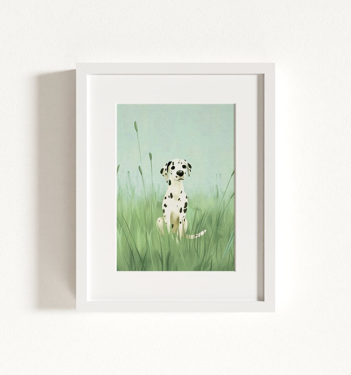 Framed Nursery Art Picture Book Puppies