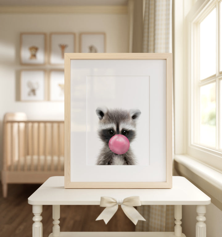 Baby Raccoon Framed Art