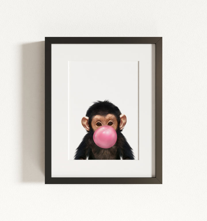 Baby Chimpanzee Framed Art