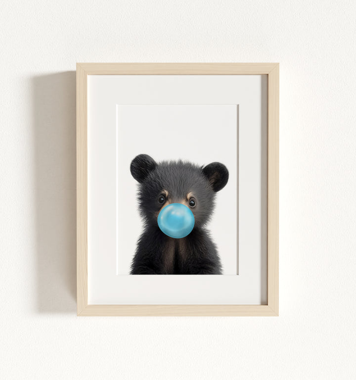 Baby Black Bear Framed Art