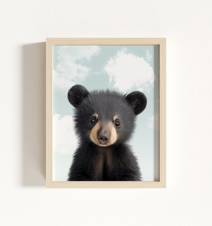 Baby Black Bear Framed Art