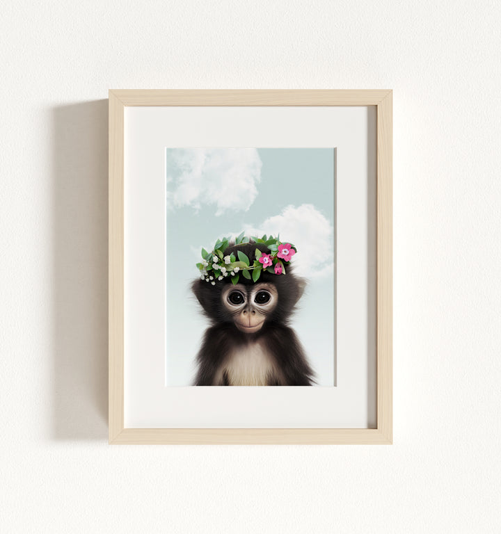 Baby Monkey Framed Art